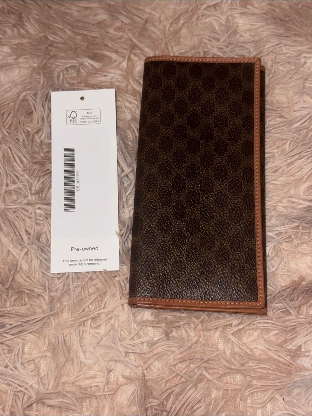 Vintage Celine Macadam Monogram Continental Wallet